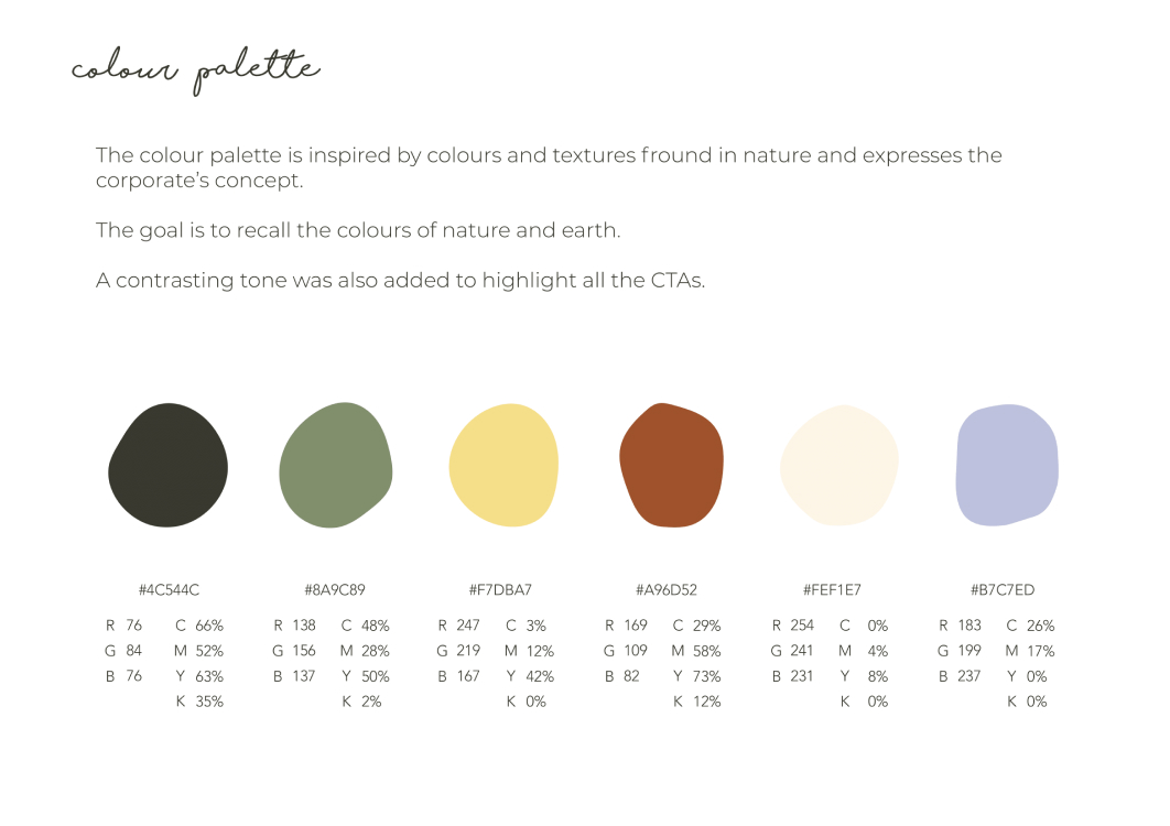 organic colour palette